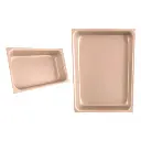 Jogo de 2 Travessas / Assadeiras Gastronômicas – 2 Peças (Vermelha e Bege) – 26X16X5CM – 36X26X5CM